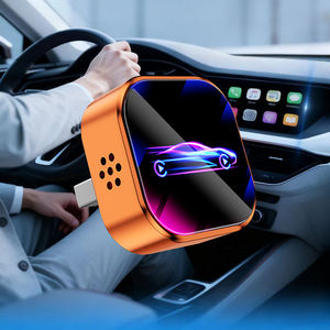 Mini adaptateur sans fil CarPlay Orange, adaptateur Android Auto, plug and play, 2 en 1, dongle CarPlay personnalisable en usine - Product Image 1