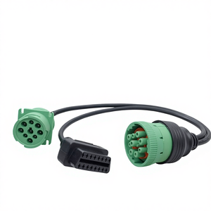 Kabel Splitter OBD II Tipe-2 Hijau XINYING KH20137-0008 J1939 Male Female, Kabel Y dengan Inti Tembaga 24AWG dan Selubung PVC untuk Diagnostik Mobil - Product Image 1