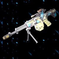 KK 63CM AK Pistolet spatial électrique jouet, meilleur jouet pistolet lumineux ; Jouet pistolet vibrant à piles avec lumière et son ; MEILLEUR jouet de tir