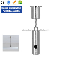 Kit de suspension LED réglable en promotion, câble de suspension de 1,2x2000mm avec pince pour éclairage de plafond, échantillon gratuit disponible