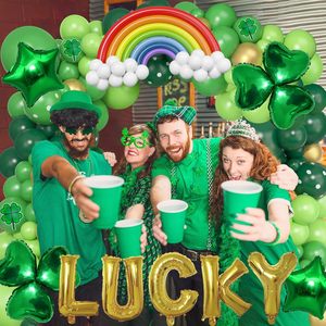 165 pz St Patricks giorno palloncini ghirlanda Kit arco arcobaleno in oro verde a forma di <span class=keywords><strong>stella</strong></span> palloncino per decorazione di forniture portafortuna - Product Image 4