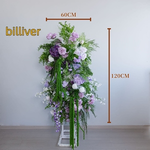 ชุดดอกไม้ประดิษฐ์สีม่วงลายดอกไม้ รุ่น New Monet สำหรับตกแต่งซุ้มงานแต่งงาน ฉากหลังเวที - Product Image 5