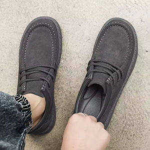 Nuove scarpe Casual da uomo <span class=keywords><strong>Vintage</strong></span> alla moda Design Low-Top in pura pelle con Sole spesse per abiti da ufficio e da passeggio estivi - Product Image 2