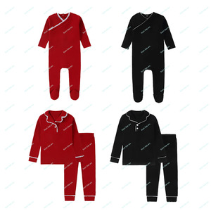 Di alta qualità per bambini ragazzo e ragazza in pigiama in maglia di cotone <span class=keywords><strong>rosso</strong></span> Legging due pezzi indumenti da notte Set per bambini autunno inverno - Product Image 1