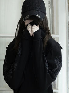 앨리스 크로스 자수 PVC 야구 모자 6패널 패셔너블 곡선형 챙 <span class=keywords><strong>ASAP</strong></span> 록키 스타일 워시드 디스트로이드 스냅백 모자 - Product Image 3