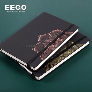Yüksek kalite özel toptan promosyon lacivert A5 dizüstü iş keten dergiler Logo ile PU deri ciltli notebooklar - Product Image 4