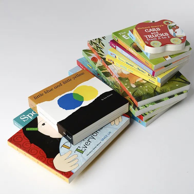 Benutzer definierte Bücher Drucken Hardcover Beschichtetes Papier Drucken Kinder Kinder Board Book