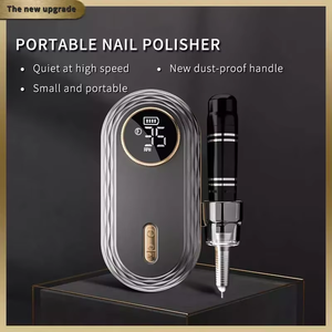 Venta al por mayor nuevo diseño profesional 35000RPM eléctrico Acero inoxidable <span class=keywords><strong>Byoung</strong></span> belleza taladro de uñas máquina portátil recargable - Product Image 2