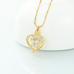 Urn <strong>Necklace</strong> for <strong>Ashes</strong> for Women <strong>Butterfly</strong> Heart Cremation Jewelry <strong>Ashes</strong> Pendant for Human/Pet Keepsake Urn Locket - Product Image 5