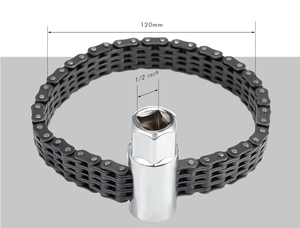 Clé à <span class=keywords><strong>filtre</strong></span> à <span class=keywords><strong>huile</strong></span> de type porte-clés à douille profonde de 1/2 pouce pour la plupart des voitures et des camions légers - Product Image 5