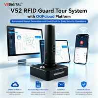 Dispositif de patrouille V52 pour la sécurité des centres de données avec système de gestion des données cloud, scanner de points de contrôle RFID pour salle de serveurs