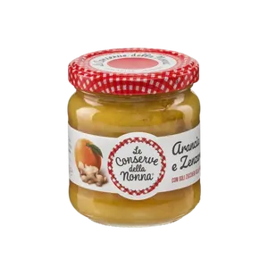 Compota de Naranja y Jengibre Sin Azúcar de Nonna, 210g X 6 Unidades, Sopa Instantánea Sólida, Conserve Della - Product Image 1