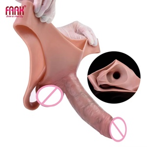 SXXY Huge Realistic Strap-on Hollow Dildo Wearable Penis Sleeve Pants <b>for</b> <b>Men</b> Women Gay Lesbian Adult Silicone Sex <b>Toys</b> Sexshop - Product Image 1