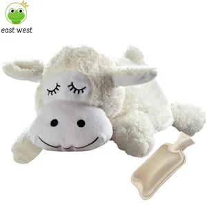 Chauffe-mains enfants mini sac à eau chaude conception animale mouton jouet couverture