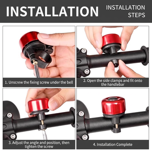 Fahrradklingel mit Lautem Klang Universeller Lenkerhalter - Product Image 4