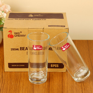 Verre à boire en verre Bering Red Cherry 165 ml, tasse à thé aux herbes, tasse à jus, vente en gros - Product Image 4