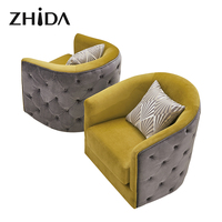 Sofá individual para sala de estar, silla amarilla cómoda de estilo moderno de gama alta, a la venta