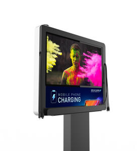 Estación de Carga Móvil Y2Power Venta Directa IZA Pantalla Publicitaria de 21.5 Pulgadas Estación de Carga para Celulares - Product Image 3