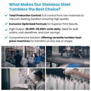 Wholesale 500ml Leakproof Vacuum Insulated Stainless Steel Sublimation Thermo Bottle Bamboo Lid Office Cup White 6-12 Hours - Product Image 6