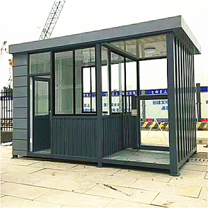 Cabina <span class=keywords><strong>di</strong></span> <span class=keywords><strong>Guardia</strong></span> Mobile <span class=keywords><strong>di</strong></span> Lusso Struttura in Acciaio Durevole Prefabbricata Casa Mobile per Guardie - Product Image 1