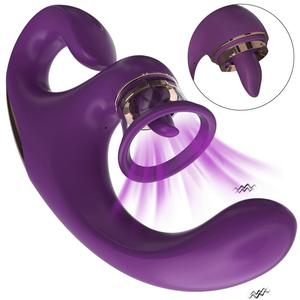 Hot S-Hande Sucking Tongue Licking Vibrating Rod Powerful Vibration Multi-Functional Female Self-Stimulation <b>Vibrator</b> For Couple - Product Image 3