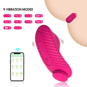 Mainan seks Masturbator klit Bluetooth nirkabel wanita, Vibrator dapat dipakai magnetik dengan kontrol aplikasi bergetar Masturbator wanita - Product Image 5