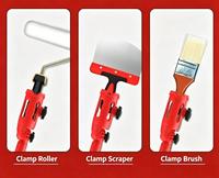 Support universel multifonction réglable pour rouleau de peinture, brosse, raclette, pince, support pivotant pour perche d'extension, peinture OEM ODM DIY