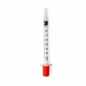 Jeringa de Insulina Estéril de Grado Médico de 6 ml U40 U100 con Tapa Naranja y Morada, Desechable, para Uso Veterinario, Esterilizada con Óxido de Etileno - Product Image 4