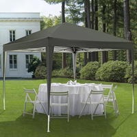 Tente de jardin extérieure étanche Gazebo pop-up facile à monter avec cadre en fer à paroi latérale pour événements Distance de la baie de 5m