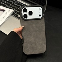 Nouvelle conception adaptée aux coques de téléphone iPhone 18 17 16 15 14 13 Pro Max, avec une texture en cuir haut de gamme automne/hiver