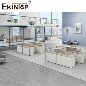 Ekintop bền hiện đại <span class=keywords><strong>Modular</strong></span> bàn làm việc bằng gỗ với 3-năm bảo hành-điều hành nội thất văn phòng - Product Image 4