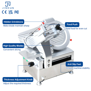 Completamente automatico commerciale industriale affettatrice per carne elettrica surgelata macchina di taglio per pancetta prosciutto di manzo Deli nuovi - Product Image 2