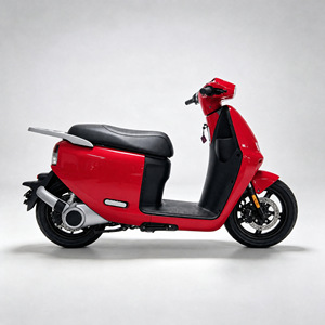 Scooter Es3 2.5kw 45km/h con Espejos Retrovisores, Frenos de Disco, Plataforma Ancha, Asiento Cómodo, E-Moped para Adultos Es3-rojo-6932 Motor 2.2kw - Product Image 5