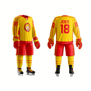 Uniforme de Hockey sobre Hielo Personalizado con Logotipo, Hecho de Poliéster, en Venta, Uniforme de Hockey sobre Hielo Profesional Personalizable de Alta Calidad y Transpirable - Product Image 3