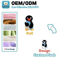 Peluche de Pingüino Personalizado 2026, Peluche de Dibujos Animados, Lindo y Kawaii, Almohada Suave, Juguetes de Peluche, Certificación CPC CE, ODM OEM