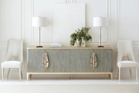 Meuble de rangement moderne personnalisé, style américain, table TV rayée pour salon, buffets de luxe