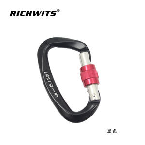 Mosquetón de Aluminio de 25KN para Escalada, Tipo D, con Bloqueo Automático, Hebilla de Liberación Rápida, Fabricado en Aluminio de Aviación - Product Image 4