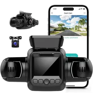 Câmera de ré de 1080p dvr para carro, 4 câmeras, visão noturna, caixa preta, hd 4ch, dispositivos de gravação de carro escondido