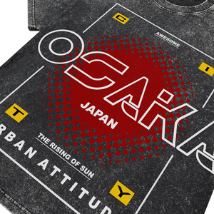 T-shirts respirants pour hommes en coton noir délavé à l'acide avec imprimé lettres, col rond, manches courtes, style streetwear, personnalisables pour la vente en gros - Product Image 4