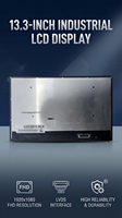 BOE DV133FHM-NN0 13,3 Zoll 1920x1080 IPS A-Si TFT LCD Bildschirm LVDS 300-500cd/m² Hohe Helligkeit Industrielles Display-Panel LED-Hintergrundbeleuchtung
