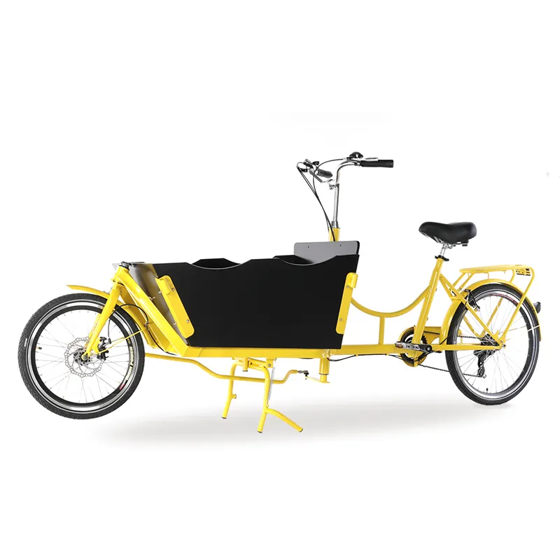 गर्म बिक्री दो पहिया 24 इंच बिजली कार्गो बाइक/bakfiets/cargobike सामने लोड हो रहा है साइकिल