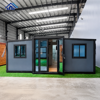 Maisons préfabriquées, Villa de luxe moderne, Maison conteneur de 40 pieds, Bâtiment de bureau portable à deux chambres, Modèle de centre commercial, Préfabriqué et manufacturé
