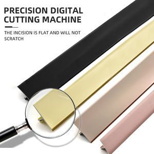 Profilé de plinthe en aluminium et acier inoxydable, bande décorative d'angle en T, pour carrelage, profilé LED pour salle de bain, étanche - Product Image 3