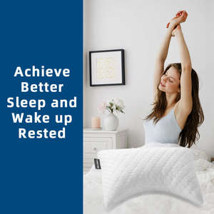 Boyun omuz ağrısı için soğutma yan uyuyan yastık, lüks parçalanmış bellek köpük ergonomik kavisli yatak yastık takımı - Product Image 5