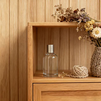 Vente chaude Flacon de parfum de luxe en verre avec bouchon pulvérisateur 30ml 50ml 100ml Forme ronde avec surface d'impression à l'écran pour les gouttes pour les yeux