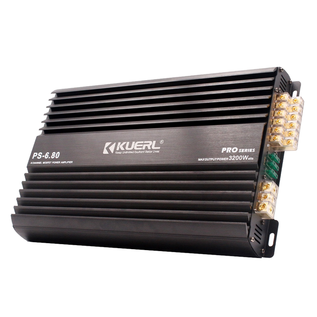 New Class AB Car Audio Power Amplifier Professional 80W*6 Full Range 6 Channel Car Amplifier