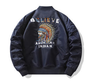 2024 <span class=keywords><strong>Pilot</strong></span> Trend Herrenmantel bestickt gesteppt Baseballjacke Übergröße Fracht stilvolle Winter-Bomberjacke - Product Image 6