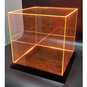 เคสอะคริลิกไฟ <span class=keywords><strong>LED</strong></span> สำหรับของสะสม-โมเดลเลโก้และรูปแกะสลักตู้โชว์กันฝุ่นสำหรับของสะสม - Product Image 5