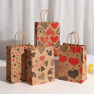 Poignée En Gros Saint Valentin Surprise Cadeau Sac Amour Décoratif Sacs Fourre-Tout Papier Kraft En Gros Disponible Exporté du Vietnam - Product Image 6
