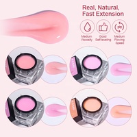 R S Nail Gel de Construction 15g, Marque Privée, Gel de Rallongement Rapide, Vernis Semi-Permanent UV, Gel de Construction